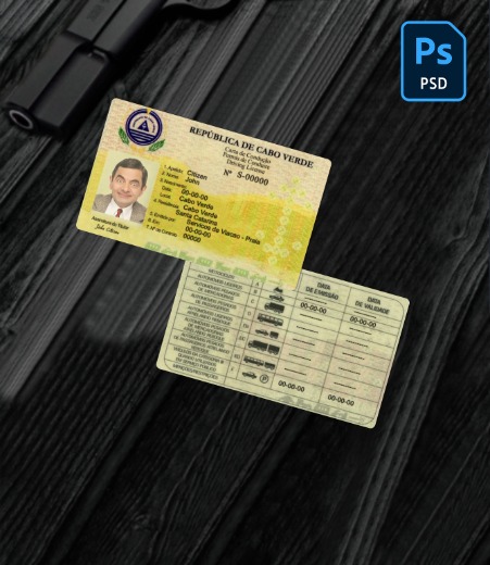 Cabo Verde driving license PSD